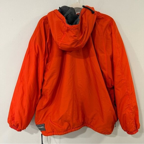 Abercrombie & Fitch Orange Insulated Weatherproof Rain Jacket Men’s Size Small - Picture 5 of 6